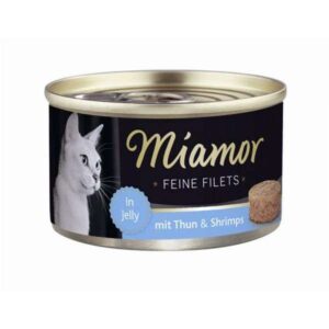 Miamor Feine Filets 100 g - Heller Thunfisch & Shrimps